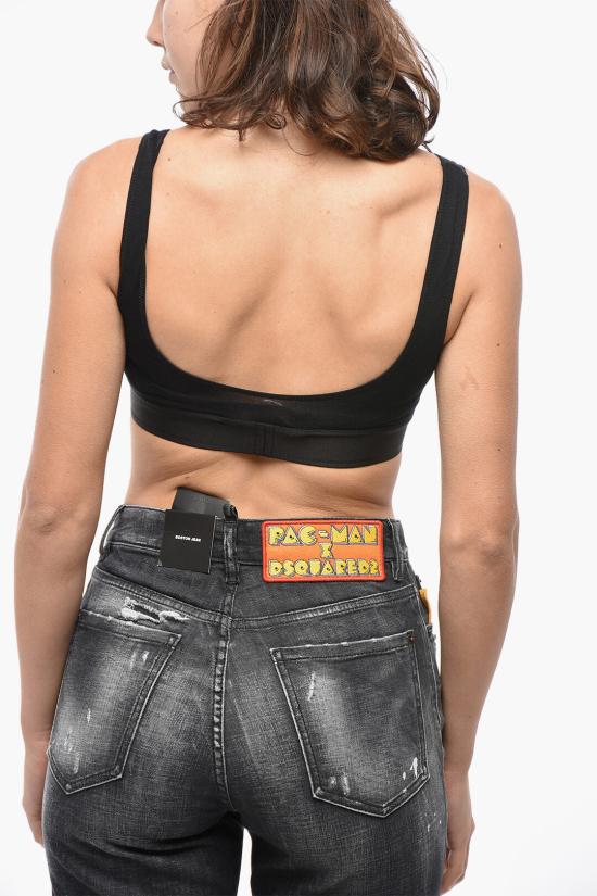  팜앤젤스 브라 PWUB009S24 FAB001 1010 Black - PALM ANGELS