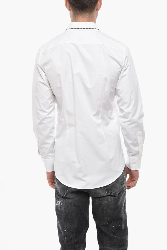  디스퀘어드2 긴팔 셔츠 S74DM0909 S35244 100 White - DSQUARED2