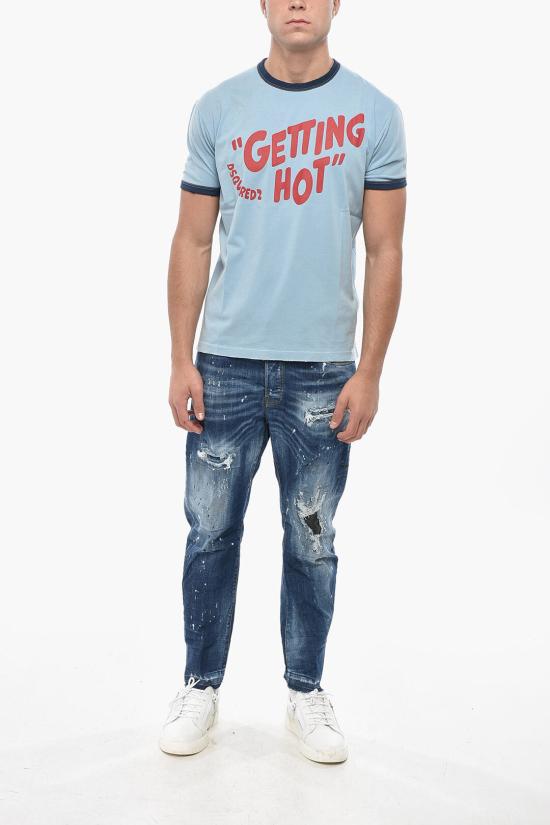  디스퀘어드2 반팔 티셔츠 S74GD1388 D20035 472 Light blue - DSQUARED2