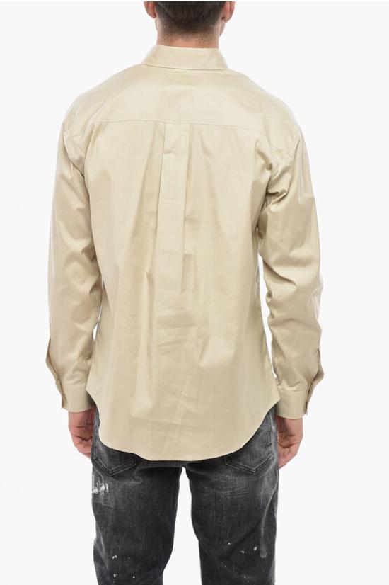  디스퀘어드2 긴팔 셔츠 S74DM0915 S44131 111 Beige - DSQUARED2