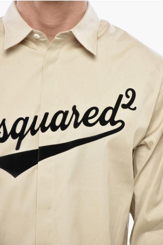  디스퀘어드2 긴팔 셔츠 S74DM0915 S44131 111 Beige - DSQUARED2