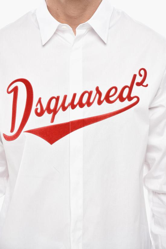  디스퀘어드2 긴팔 셔츠 S74DM0915 S44131 100 White - DSQUARED2