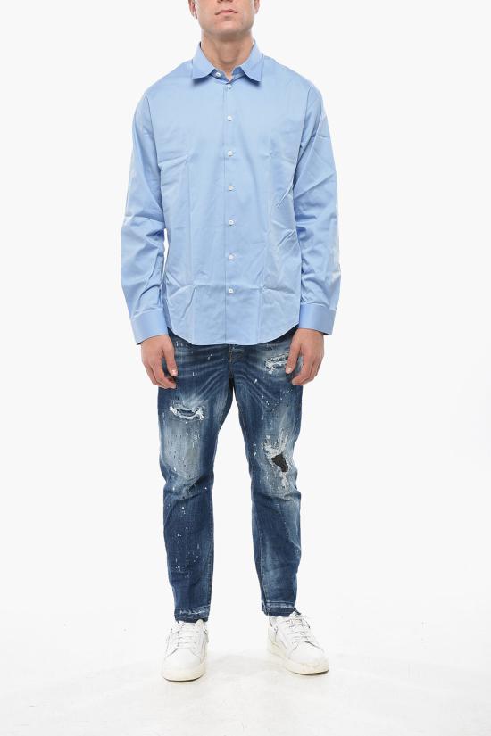  디스퀘어드2 긴팔 셔츠 S74DM0894 D35200 548 Light blue - DSQUARED2