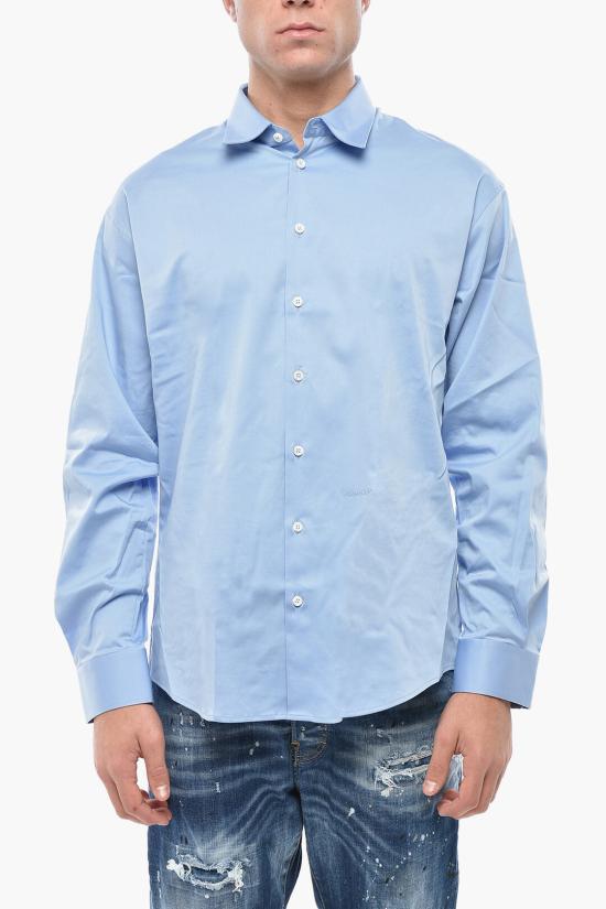  디스퀘어드2 긴팔 셔츠 S74DM0894 D35200 548 Light blue