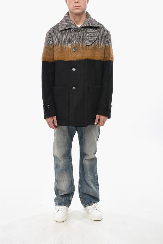  드리스 반 노튼 코트 242 020232 9162 704 Marrone Nero - DRIES VAN NOTEN