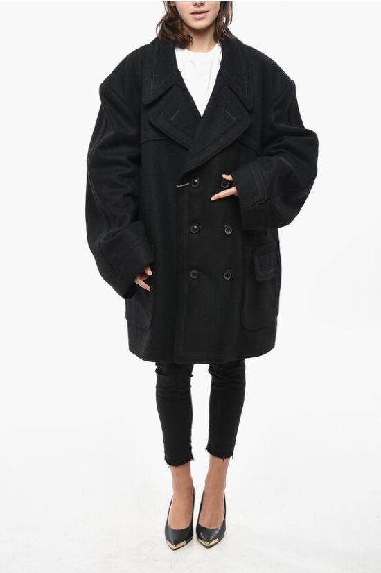  마르지엘라 코트 S67AM0053 S44024 900 Black - MAISON MARGIELA