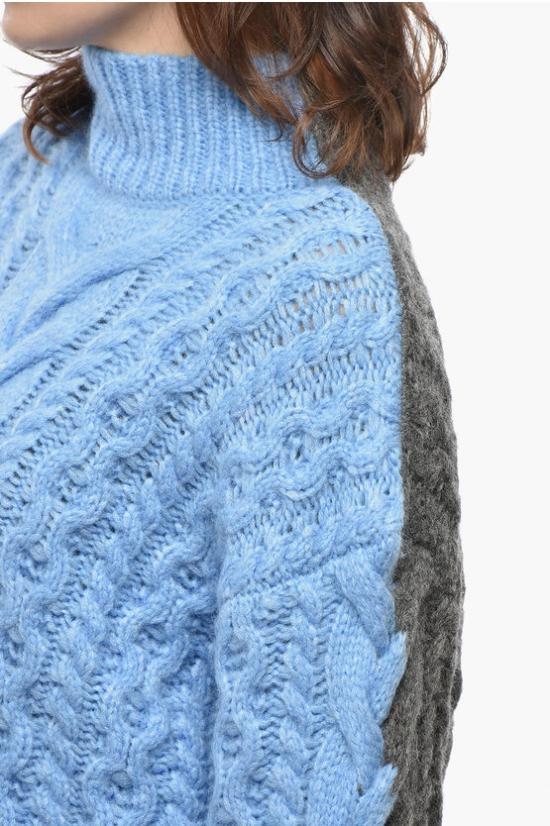  스텔라 맥카트니 터틀넥 6K0837 3S2516 8490 Blu Grigio - STELLA MCCARTNEY