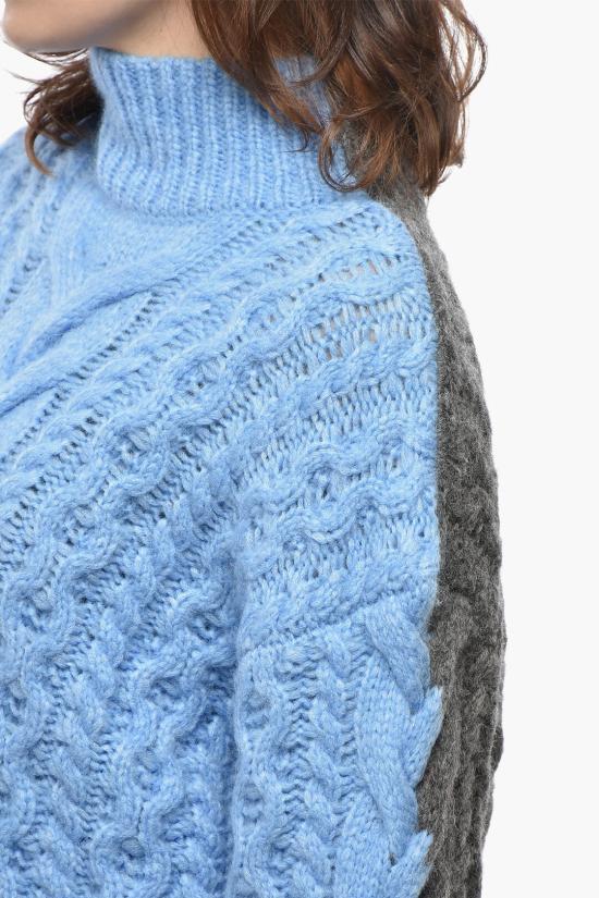  스텔라 맥카트니 터틀넥 6K0837 3S2516 8490 Blu Grigio - STELLA MCCARTNEY