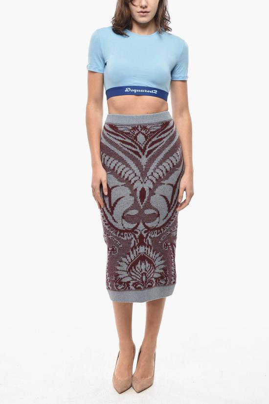  에트로 롱 스커트 WRKB0029 AQ025 S9000 Burgundy - ETRO