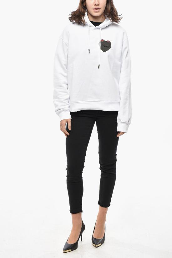  디스퀘어드2 후드 티셔츠 S75GU0519 S25551 100 White - DSQUARED2