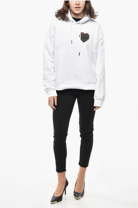  디스퀘어드2 후드 티셔츠 S75GU0519 S25551 100 White - DSQUARED2