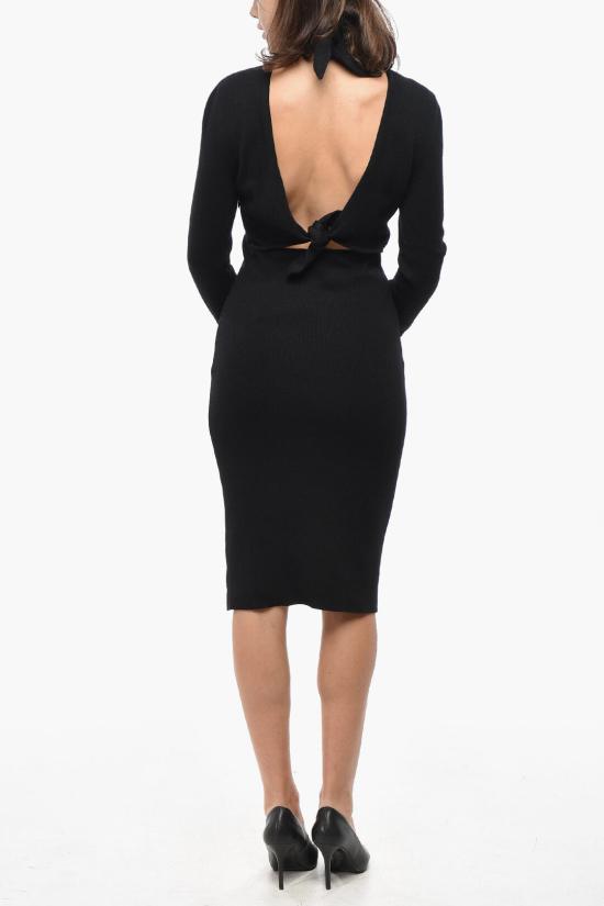  지방시 롱 원피스 BW229G4ZN9 001 Black - GIVENCHY