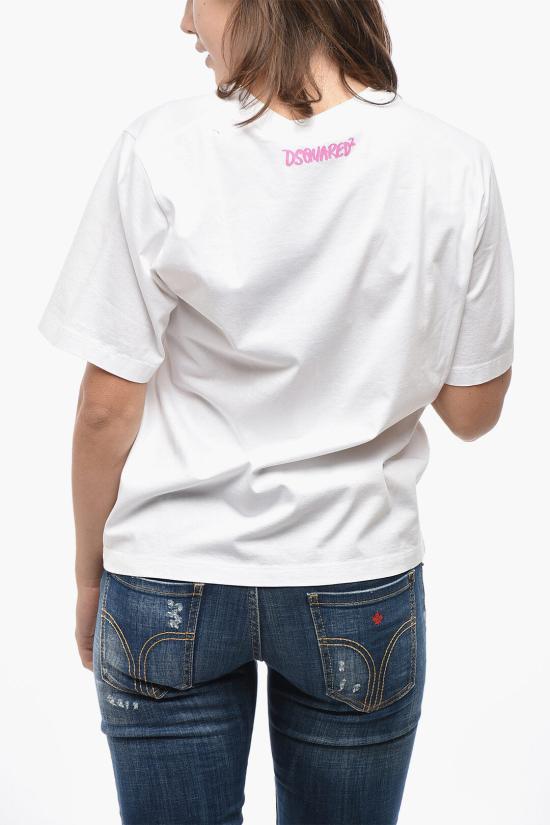  디스퀘어드2 반팔 티셔츠 S72GD0484S23009100 White - DSQUARED2