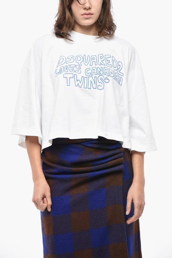  디스퀘어드2 반팔 티셔츠 S75GD0347S20694100 White