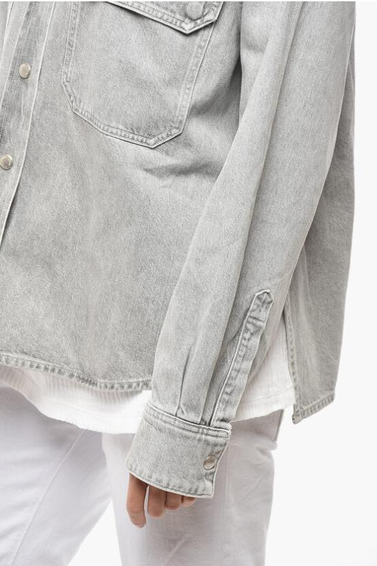  에이골디 데님 셔츠 A7299 1656 RIAN Gray - AGOLDE