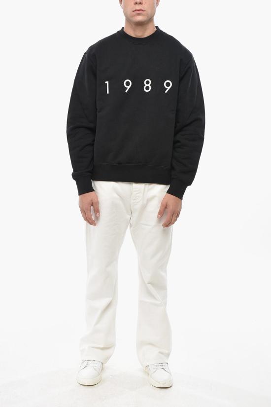 1989 스튜디오 긴팔 티셔츠 MFW24 301 LOGO BLK Black - 1989 STUDIO