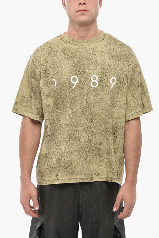  1989 스튜디오 반팔 티셔츠 MFW24 201 LOGO CAM Green