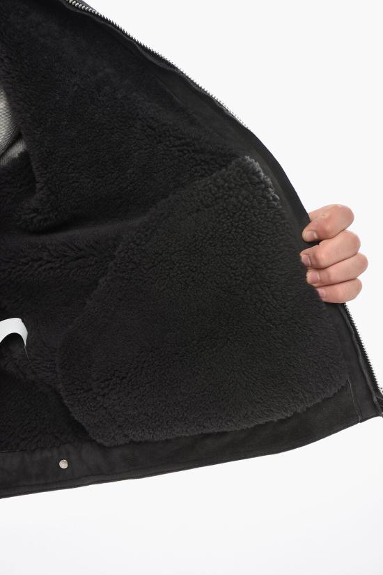  1989 스튜디오 가죽 자켓 MFW24 101 LOGO PET Anthracite - 1989 STUDIO