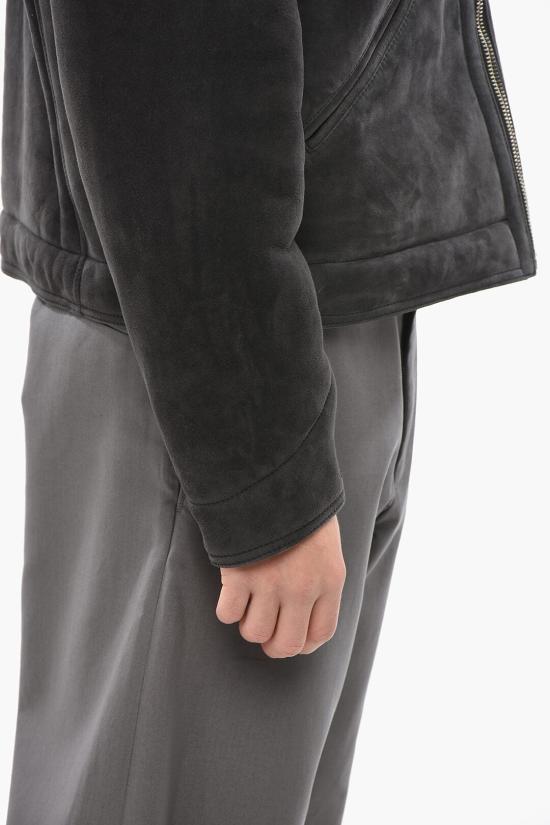  1989 스튜디오 가죽 자켓 MFW24 101 LOGO PET Anthracite - 1989 STUDIO