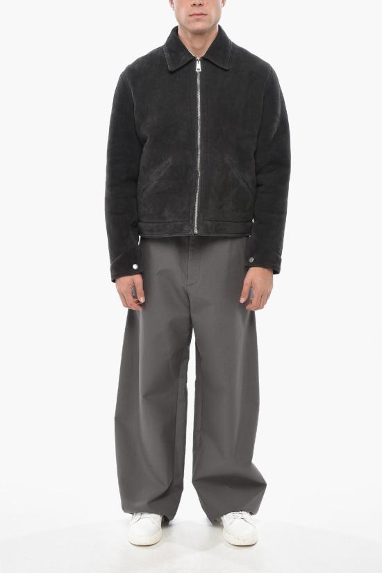  1989 스튜디오 가죽 자켓 MFW24 101 LOGO PET Anthracite - 1989 STUDIO