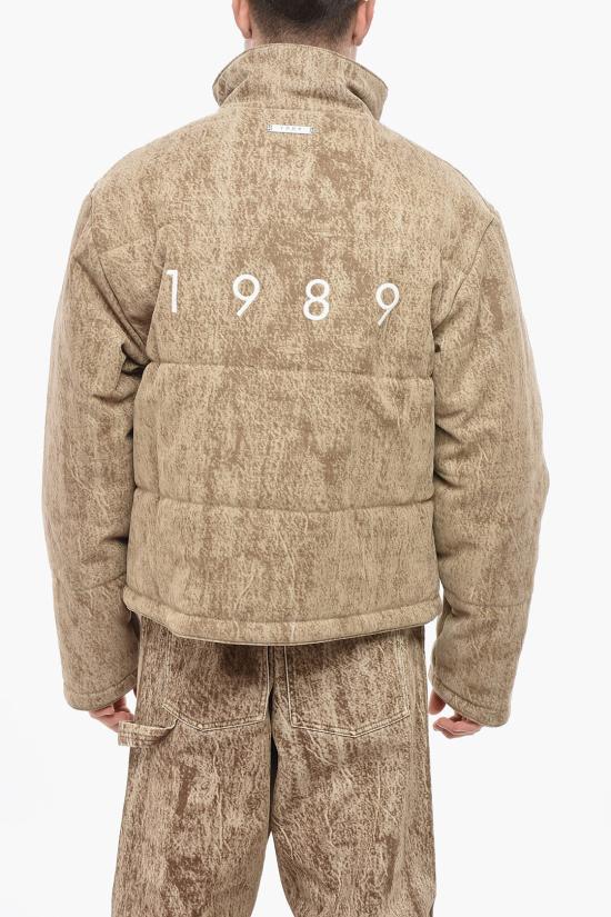  1989 스튜디오 숏패딩 MFW24 104 FLOCK CAM Beige - 1989 STUDIO