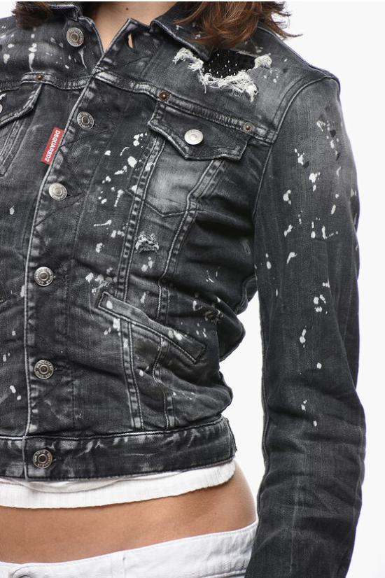  디스퀘어드2 데님 자켓 S75AM1010S30503900 Anthracite - DSQUARED2