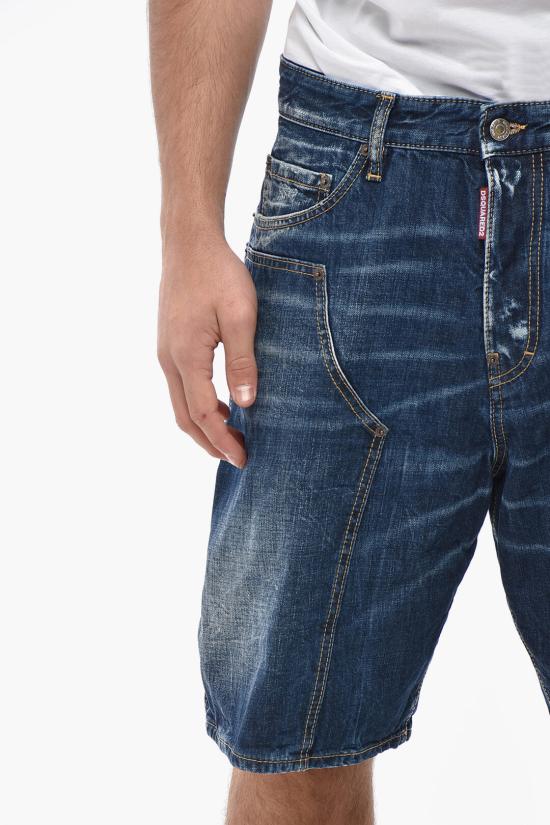  디스퀘어드2 데님 숏팬츠 S74MU0872 S30309 470 Blue - DSQUARED2