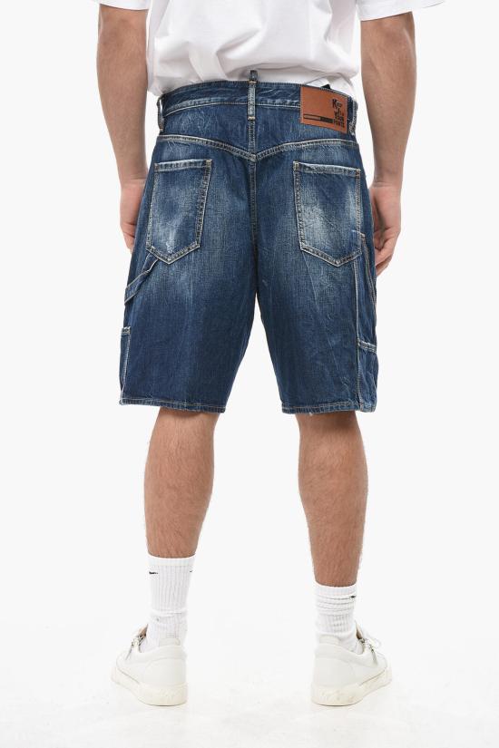  디스퀘어드2 데님 숏팬츠 S74MU0872 S30309 470 Blue - DSQUARED2