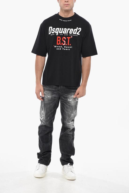  디스퀘어드2 반팔 티셔츠 S74GD1410 D20033 900 Black - DSQUARED2