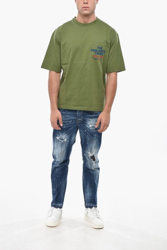  디스퀘어드2 반팔 티셔츠 S74GD1407 S23009 707 Military Green - DSQUARED2