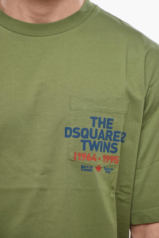  디스퀘어드2 반팔 티셔츠 S74GD1407 S23009 707 Military Green - DSQUARED2