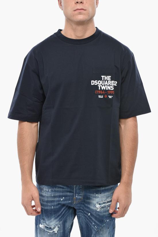  디스퀘어드2 반팔 티셔츠 S74GD1407 S23009 524W Blue