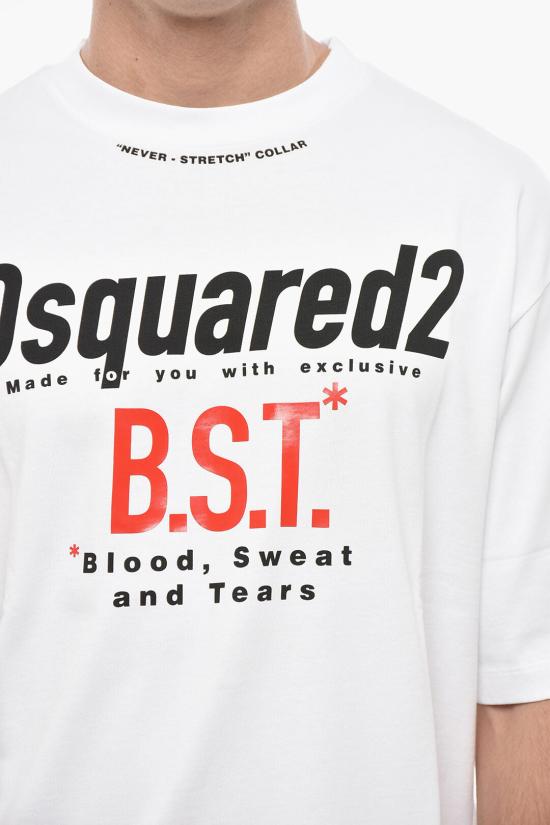  디스퀘어드2 반팔 티셔츠 S74GD1410 D20033 100 White - DSQUARED2