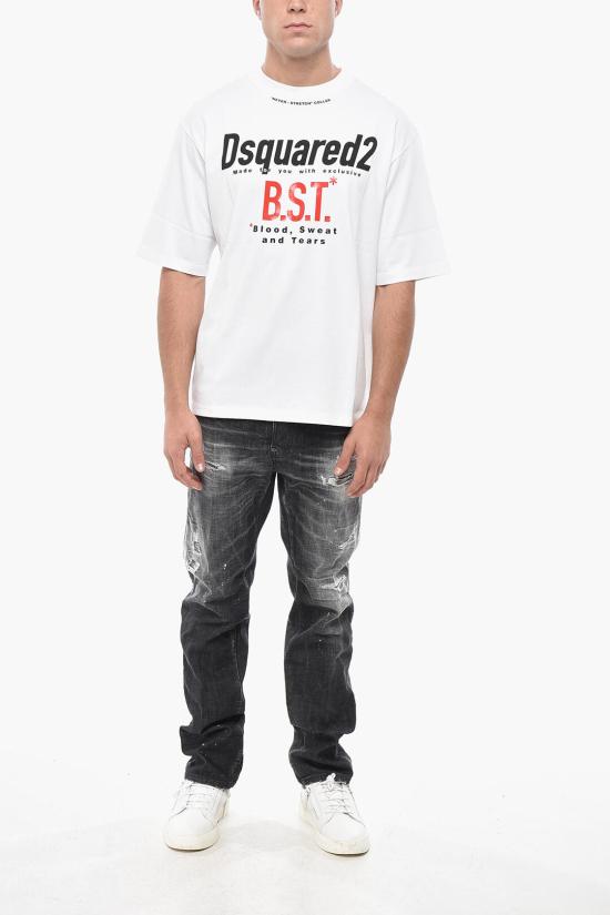  디스퀘어드2 반팔 티셔츠 S74GD1410 D20033 100 White - DSQUARED2