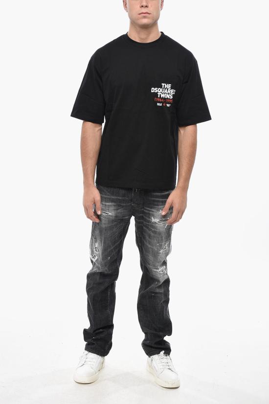  디스퀘어드2 반팔 티셔츠 S74GD1407 S23009 900 Black - DSQUARED2