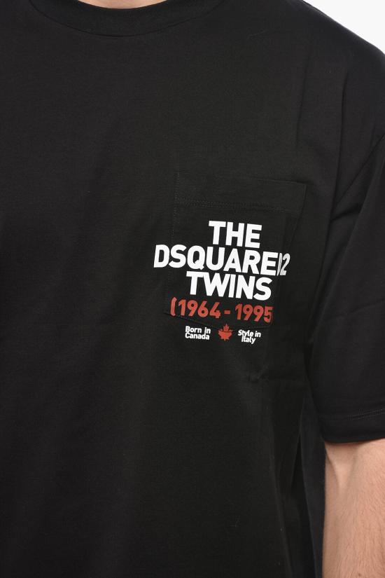  디스퀘어드2 반팔 티셔츠 S74GD1407 S23009 900 Black - DSQUARED2