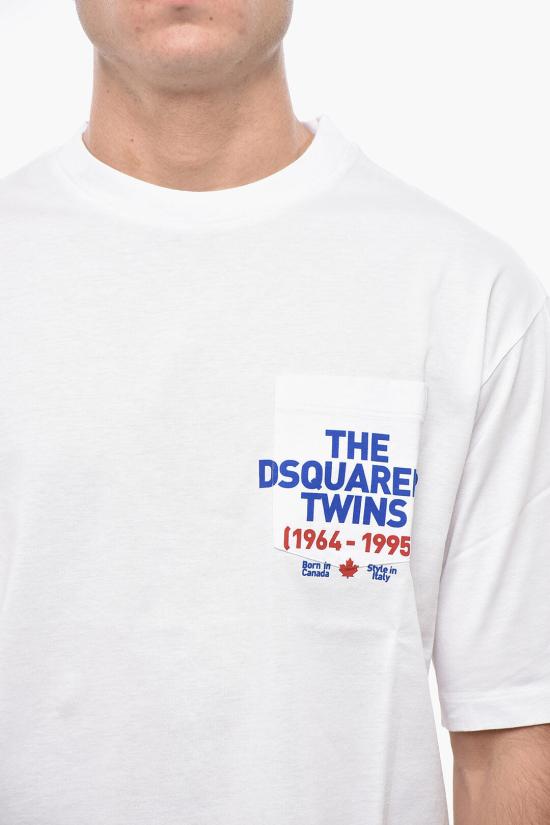  디스퀘어드2 반팔 티셔츠 S74GD1407 S23009 100 White - DSQUARED2