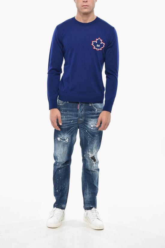  디스퀘어드2 스웨터 S74HA1528 D13086 478 Blue - DSQUARED2