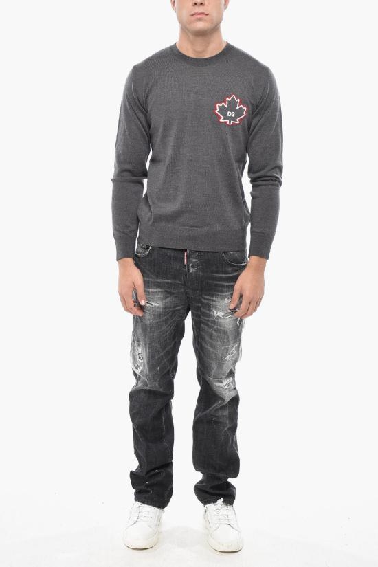  디스퀘어드2 스웨터 S74HA1528 D13086 858 Gray - DSQUARED2