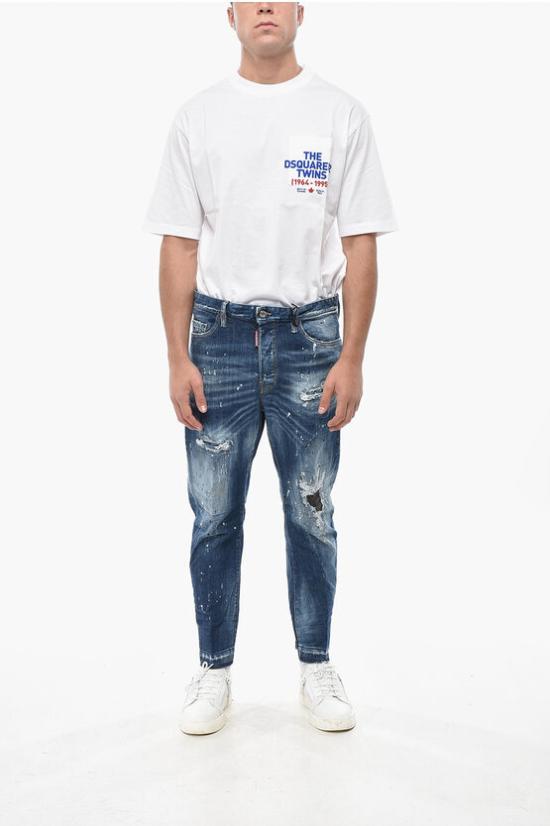  디스퀘어드2 데님 팬츠 S74LB1634 S30872 470 Blue - DSQUARED2