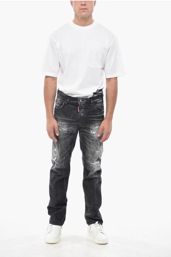  디스퀘어드2 데님 팬츠 S74LB1637 S30357 900 Black - DSQUARED2