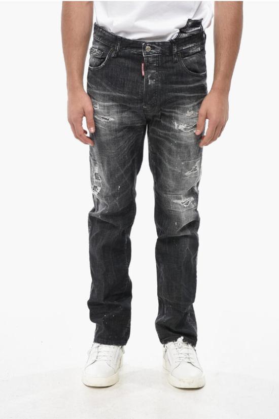  디스퀘어드2 데님 팬츠 S74LB1637 S30357 900 Black