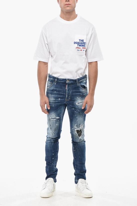  디스퀘어드2 데님 팬츠 S74LB1635 S30872 470 Blue - DSQUARED2