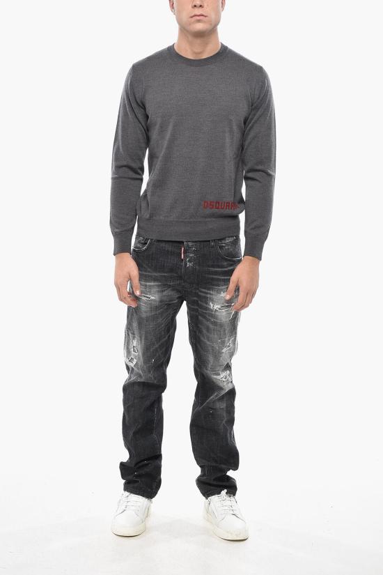  디스퀘어드2 스웨터 S74HA1529 D13085 858 Gray - DSQUARED2