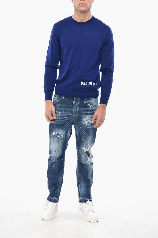  디스퀘어드2 스웨터 S74HA1529 D13085 478 Blue - DSQUARED2