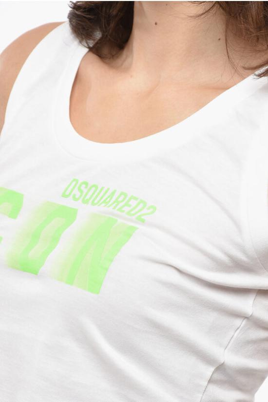  디스퀘어드2 민소매 티셔츠 S80NL0003 S24668 968 White - DSQUARED2