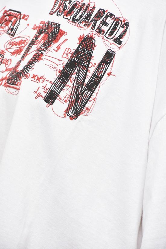  디스퀘어드2 반팔 티셔츠 S80GC0065 S24668 100 White - DSQUARED2