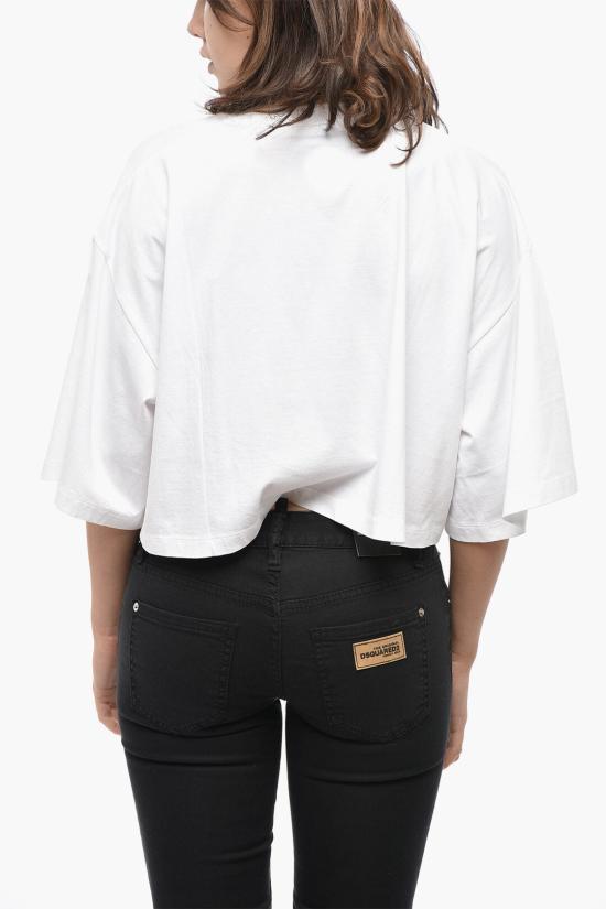  디스퀘어드2 반팔 티셔츠 S80GC0065 S24668 100 White - DSQUARED2