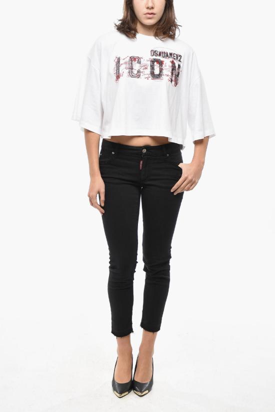  디스퀘어드2 반팔 티셔츠 S80GC0065 S24668 100 White - DSQUARED2