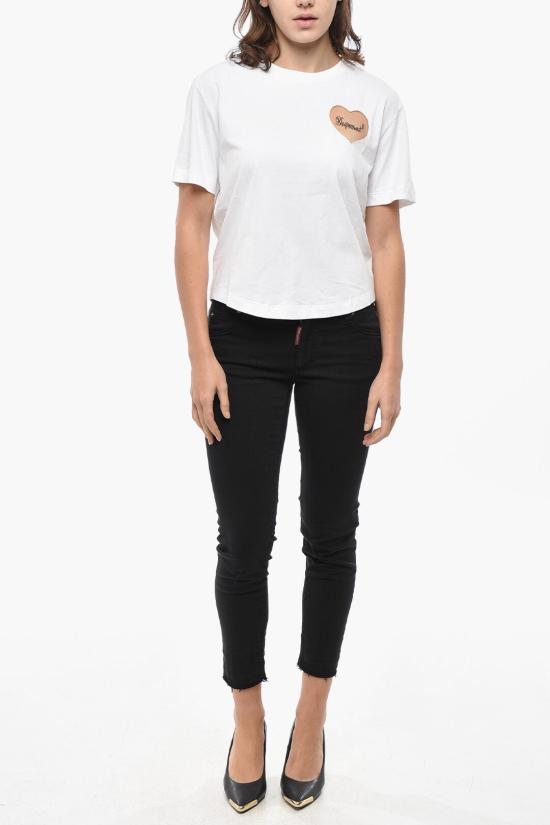  디스퀘어드2 반팔 티셔츠 S75GD0382 S24662 100 White - DSQUARED2